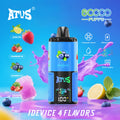 ATVS® Extreme: atomizer 4 w 1 z rzepem, 60 000 zaciągnięć. | Cytrynowo-miętowy | Lód truskawkowy | Lód żurawinowy | Truskawka-melon |