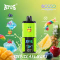ATVS® Extreme: 60 000 zaciągnięć, waporyzator 4 w 1 z rzepem.|BLUE RAZZ ICE|RAINBOW SWEETS|ŻURAWINA, MALINA, WIŚNIA|ANANAS, MANGO|.